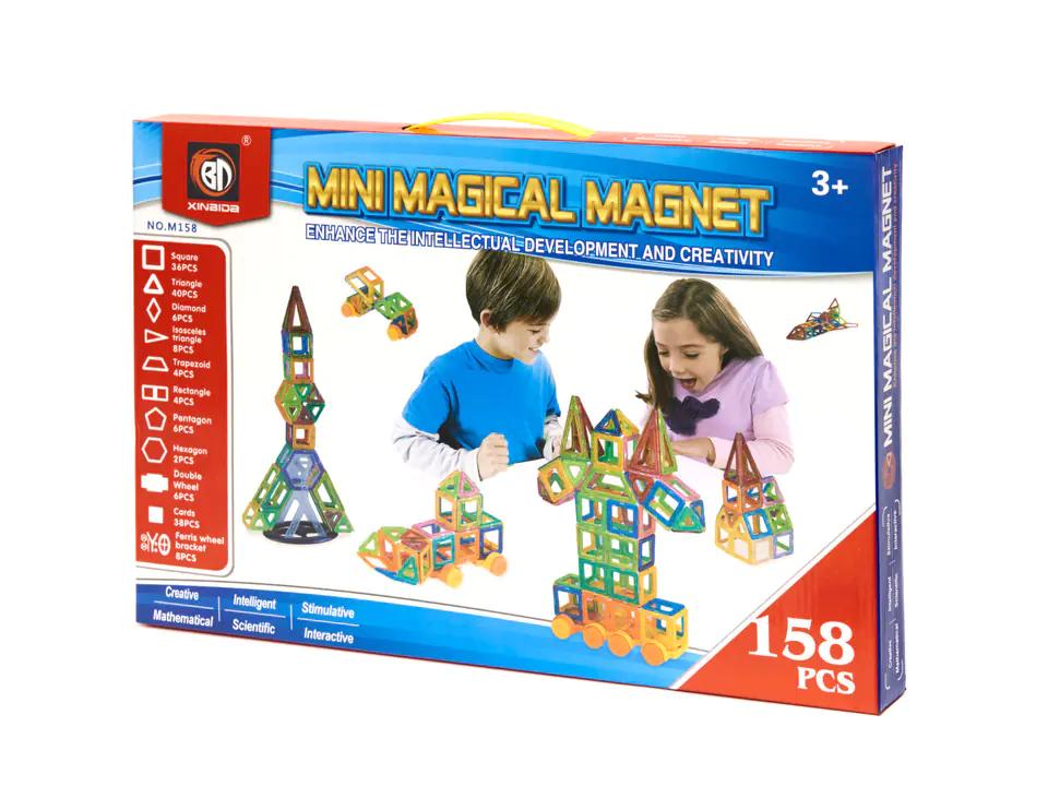 Magnetic blocks MAGICAL MAGNET 158PCS