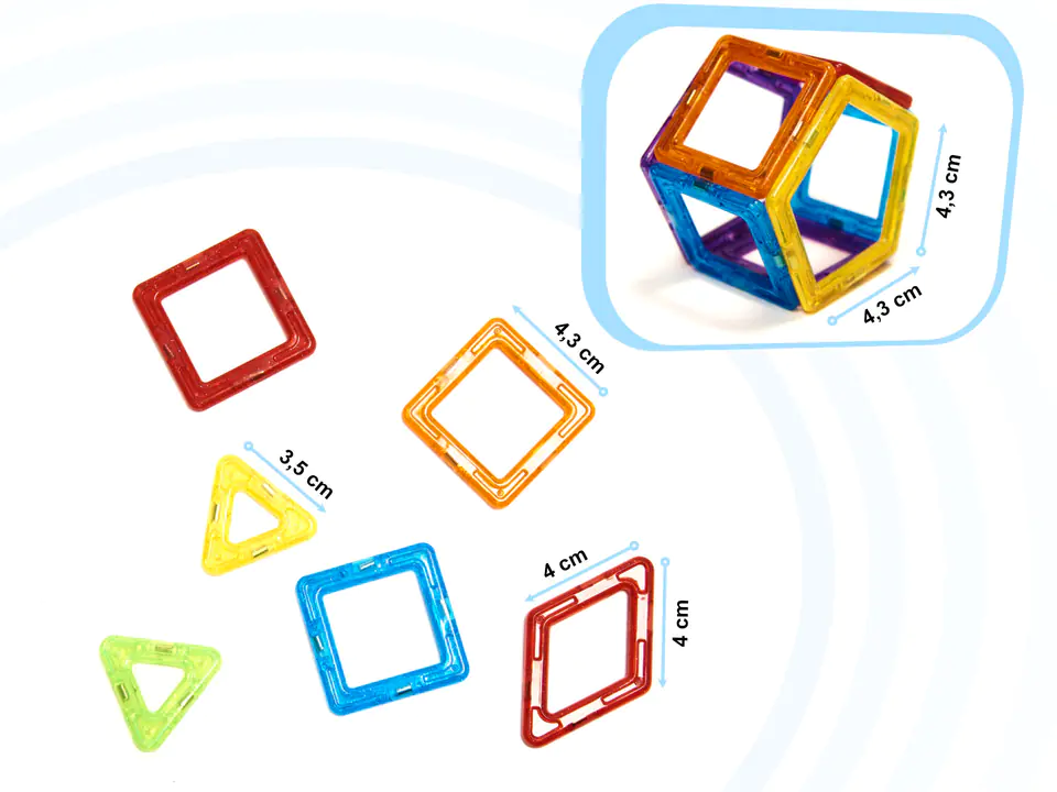 Magnetic blocks MAGICAL MAGNET 158PCS