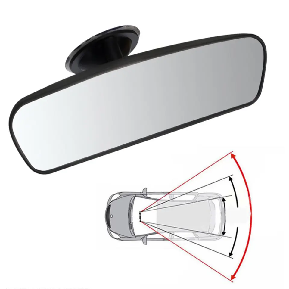 Wide-angle rear-view mirror for suction cup 20cm