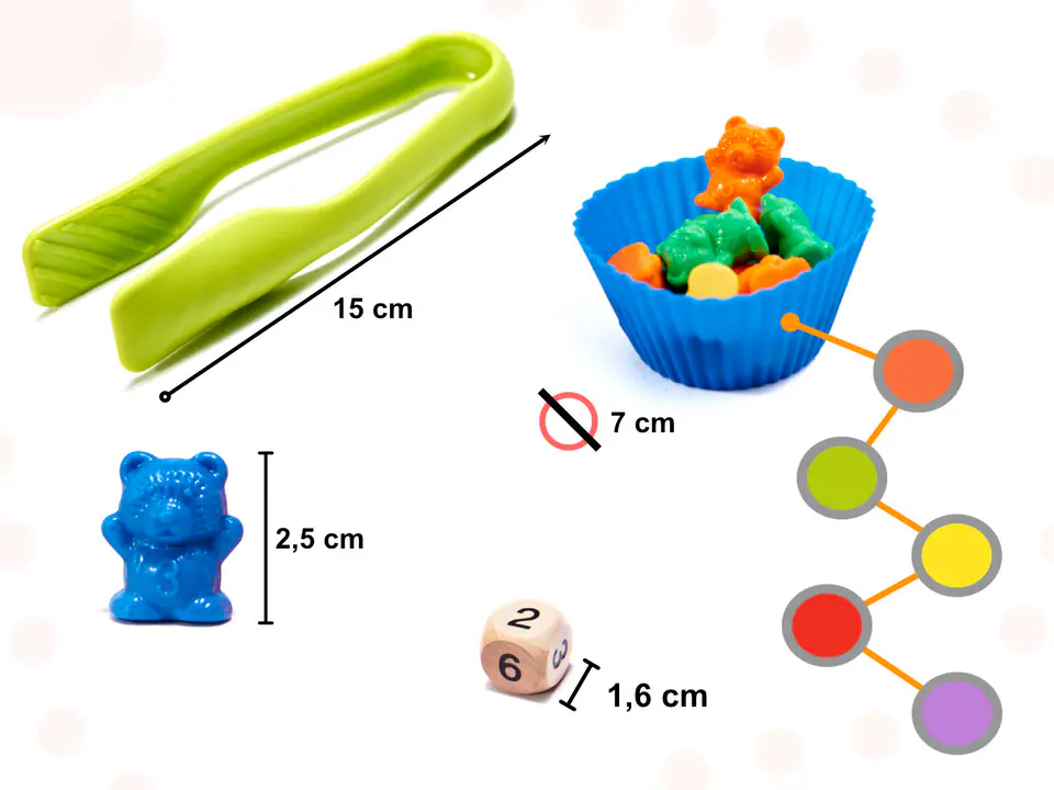 Educational teddy bears learning to count montessori 44el.