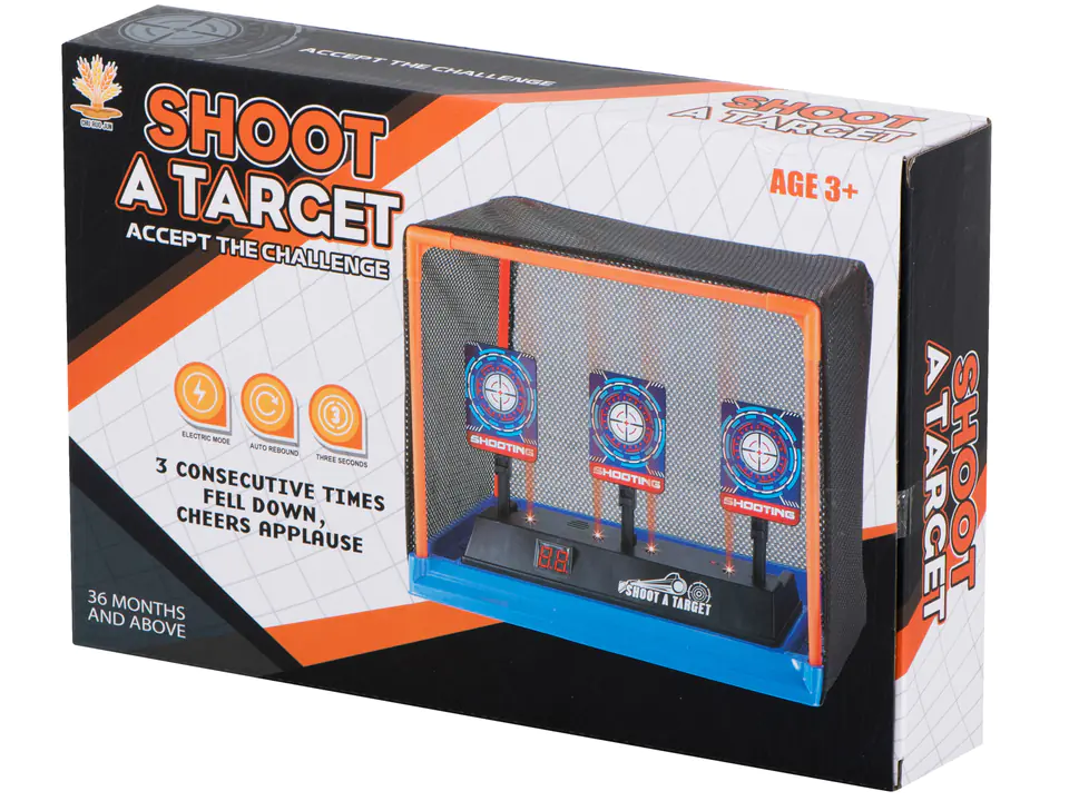 Electronic shield for shooting target digital box