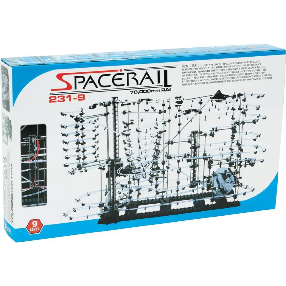 SpaceRail Ball Track - Level 9 (70 meters) Ball Rollercoaster