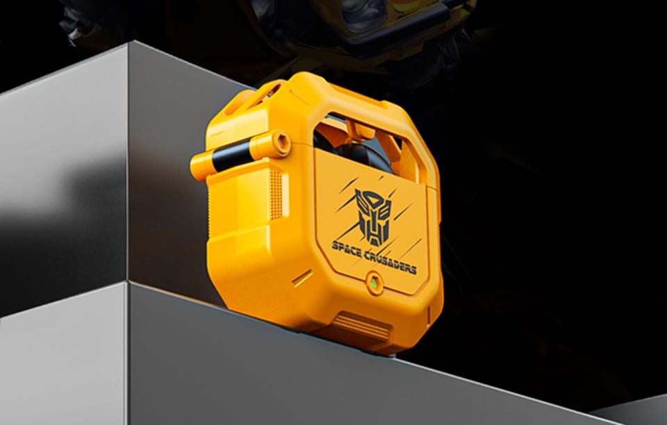 Słuchawki TWS Transformers TF-T12 (żółte)