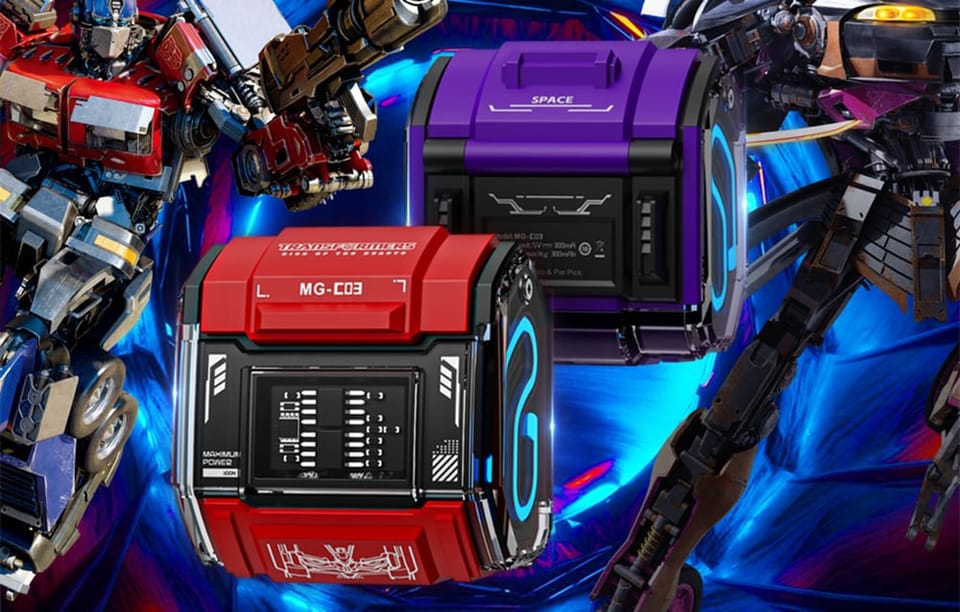 Słuchawki TWS Transformers MG-C03 (czerwone)