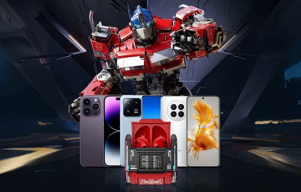 Słuchawki TWS Transformers MG-C03 (czerwone)