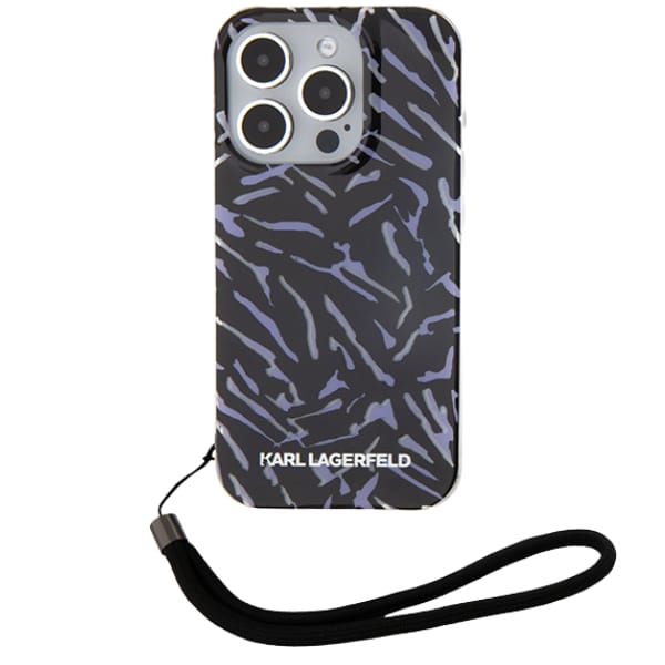 Karl Lagerfeld KLHCP16MHZBPKCCU iPhone 16 Plus 6.7" fioletowy/purple Zebra With Cord