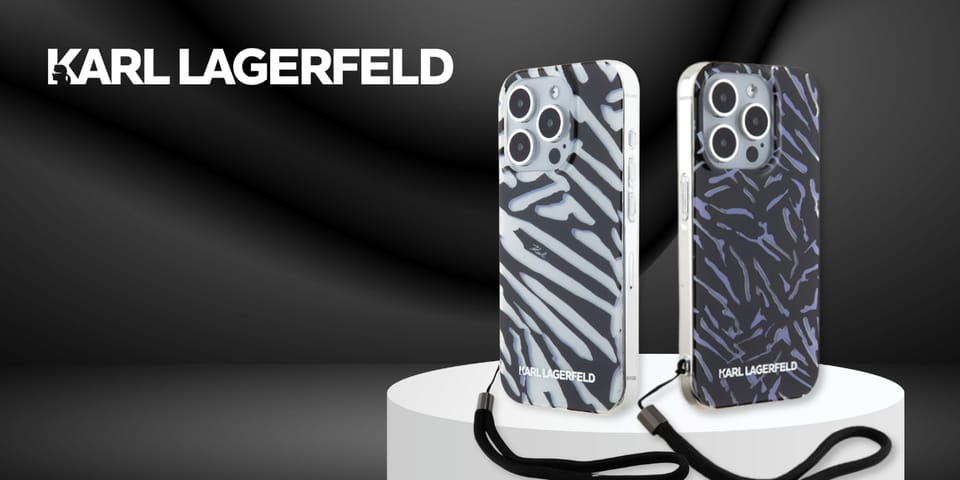 Karl Lagerfeld KLHCP15XHZBPKCCU iPhone 15 Pro Max 6.7" fioletowy/purple Zebra With Cord
