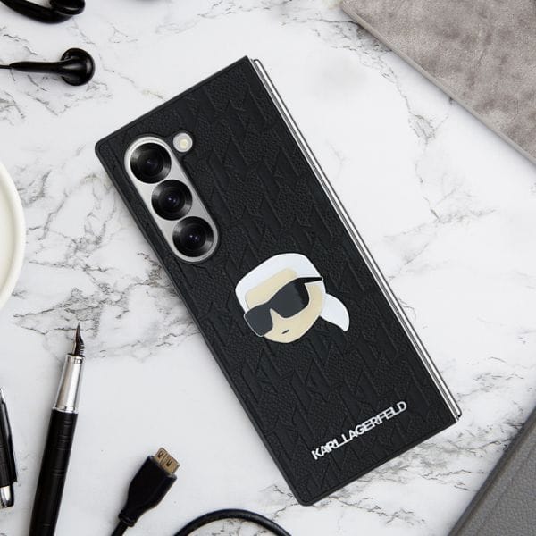 Karl Lagerfeld KLHCZF6PGKSKIHK Z Flip6 F741czarny/black Saffiano Monogram