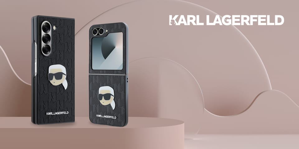 Karl Lagerfeld KLHCZFD6PGKSKIHK Z Fold6 F956 czarny/black Saffiano Monogram Head Pin