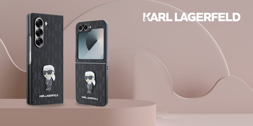 Karl Lagerfeld KLHCZFD6SAPKINPKK Z Fold6 F956 czarny/black Saffiano Ikonik Pin