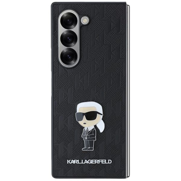 Karl Lagerfeld KLHCZFD6SAPKINPKK Z Fold6 F956 czarny/black Saffiano Ikonik Pin