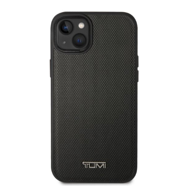 Tumi TUHMP14SRBAK iPhone 14 / 15 / 13 6,1" czarny/black hardcase Leather Balistic Pattern MagSafe