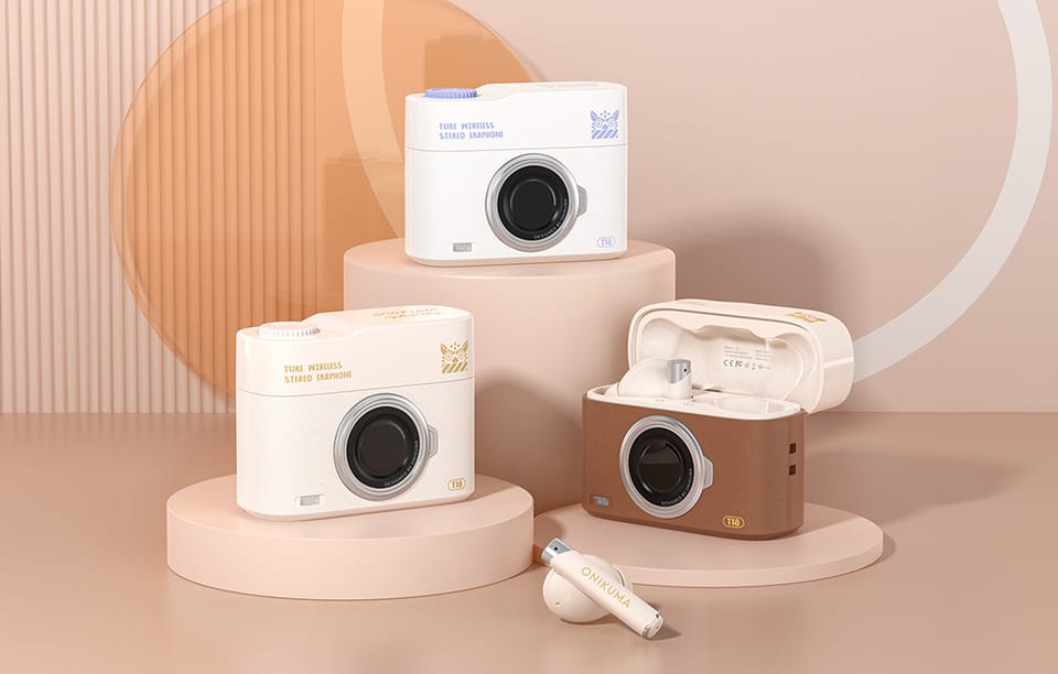 ONIKUMA Słuchawki douszne Bluetooth T18 Białe