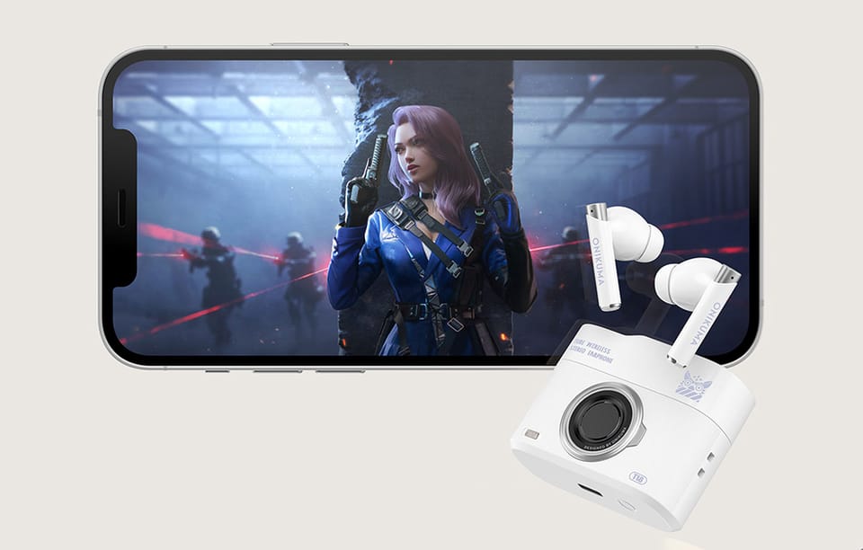 ONIKUMA Słuchawki douszne Bluetooth T18 Białe