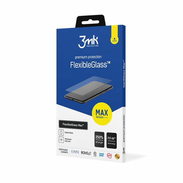 3MK FlexibleGlass Max iPhone 16 Pro 6.3" czarny/black, Szkło Hybrydowe z wzmocnionymi krawędziami