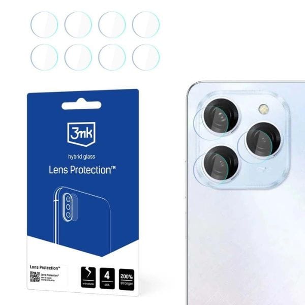 3MK Lens Protect Tecno Spark 20 ProOchrona na obiektyw aparatu 4szt