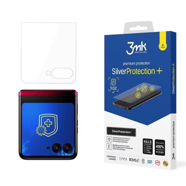 3MK SilverProtect+ Motorola Razr 50Ultra (front) Folia Antymikrobowa montowana na mokro