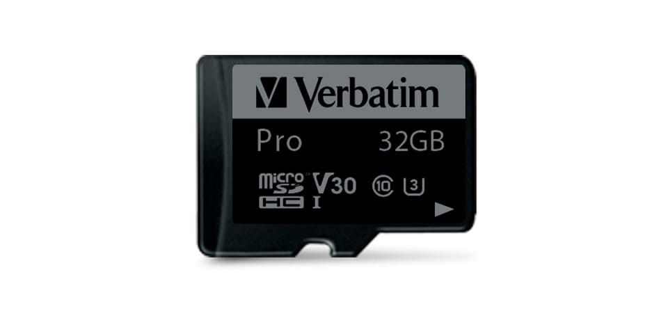 Verbatim Karta pamięci Micro Secure Digital Card Pro U3, 32GB, micro SDHC, 47041, UHS-I U3 (Class 10), V30, z adapterm