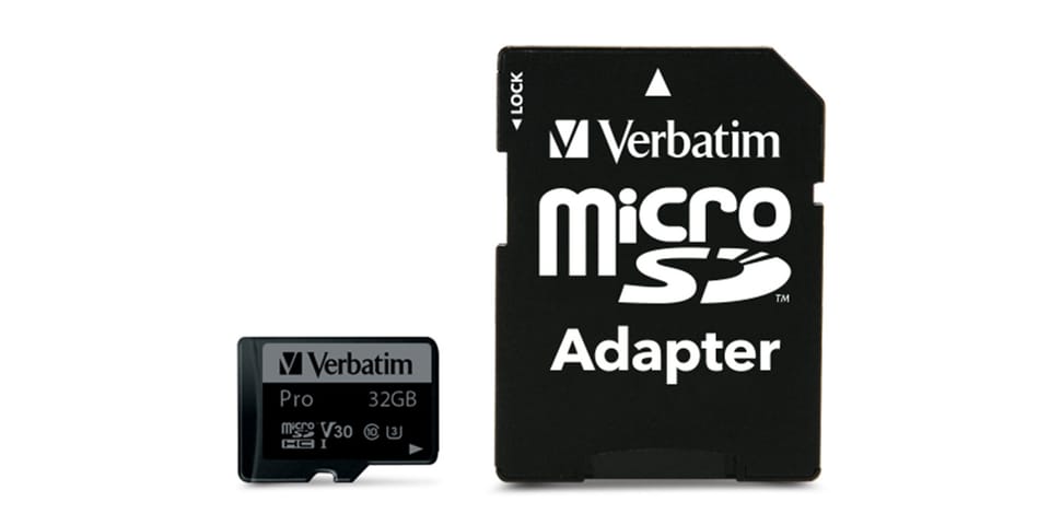 Verbatim Karta pamięci Micro Secure Digital Card Pro U3, 32GB, micro SDHC, 47041, UHS-I U3 (Class 10), V30, z adapterm