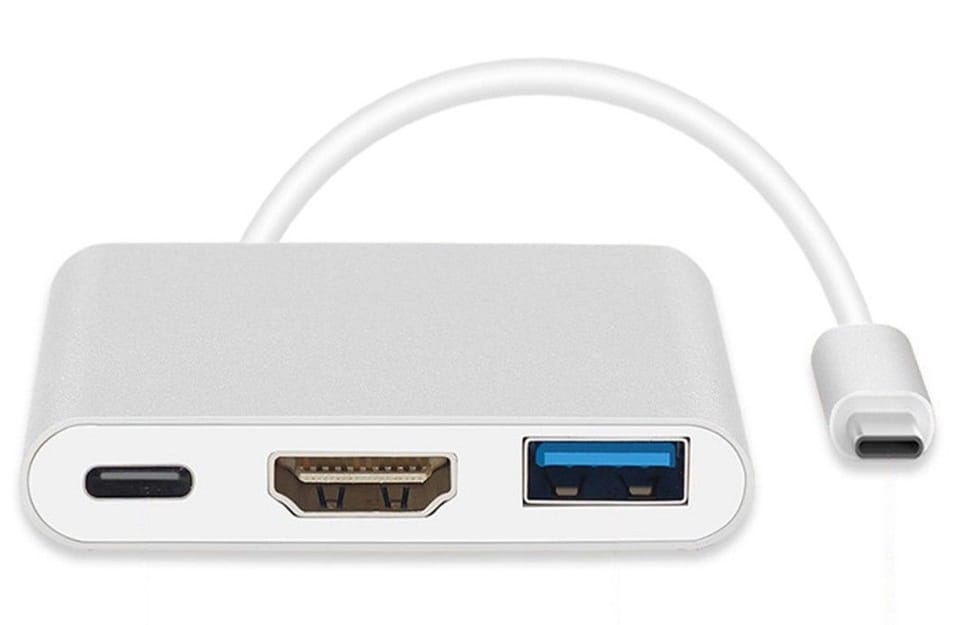 Adapter USB Type-C – HDMI 4K, USB 3.0, USB-C, PD Maclean 