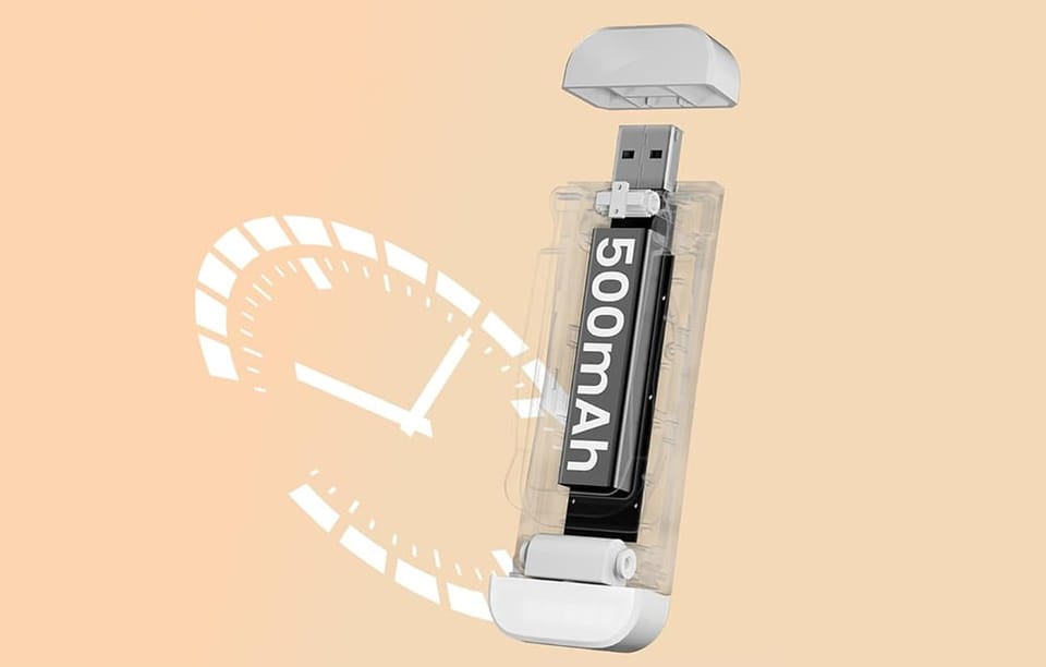 Lampka zakładka do książki Glocusent Bookmark USB bezprzewodowa 500mAh Biała
