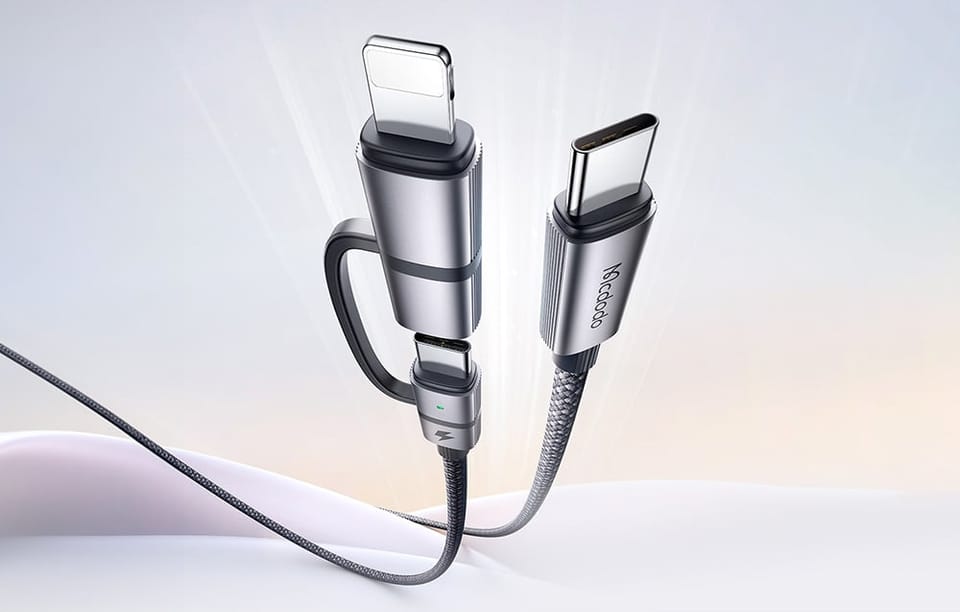 Kabel 2w1 Mcdodo CA-0450 USB-C do USB-C + Lightning, 1.2 m