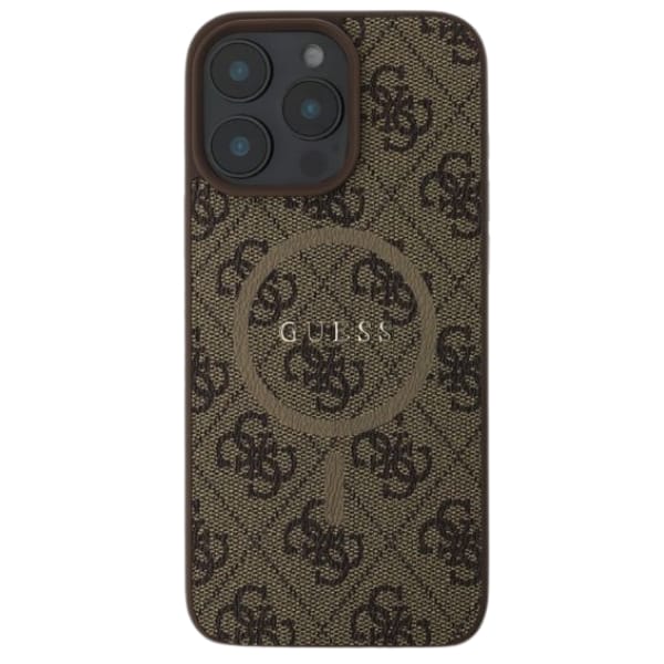 Guess GUHMP16MG4GFRW iPhone 16 Plus 6.7" brązowy/brown hardcase 4G Ring Classic Logo MagSafe