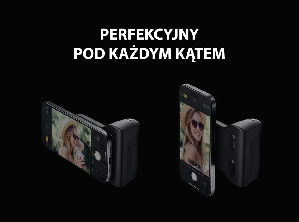 Energea Uchwyt do robienia zdjęć z wbudowanym powerbankiem Magear Magcam Grip czarny/black MagSafe PG-MCG5K-BLK