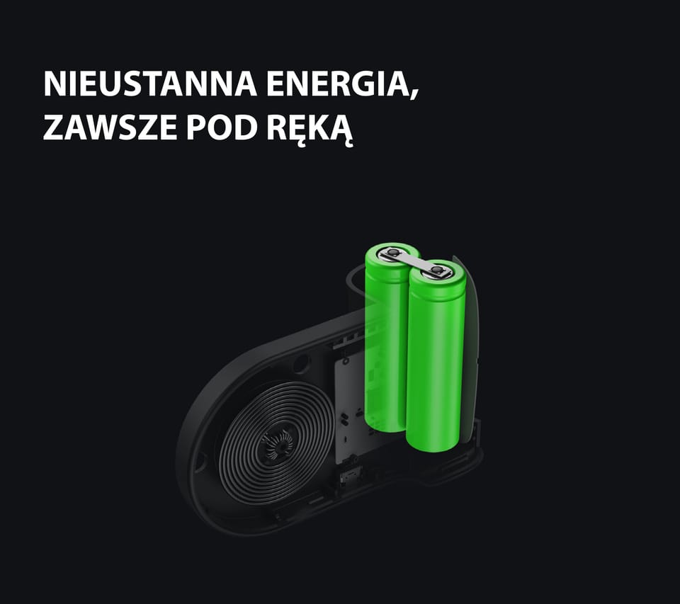 Energea Uchwyt do robienia zdjęć z wbudowanym powerbankiem Magear Magcam Grip czarny/black MagSafe PG-MCG5K-BLK