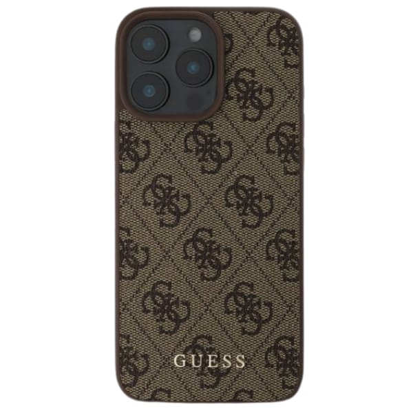 Guess GUHCP16XG4GFBR iPhone 16 Pro Max 6.9" brązowy/brown hard case 4G Classic