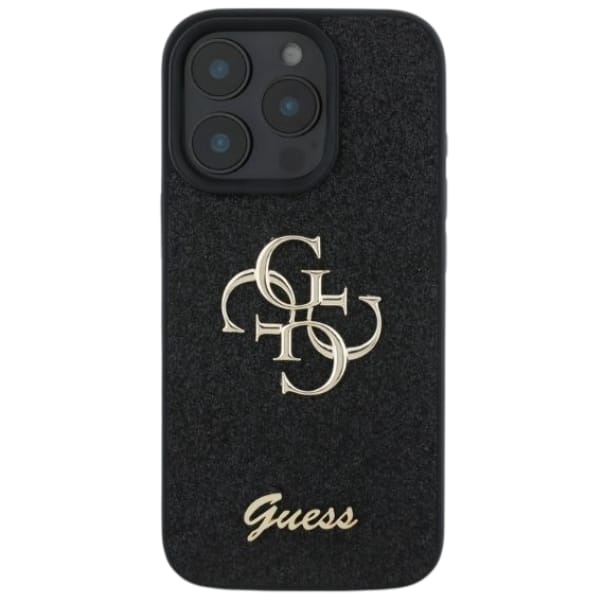 Guess GUHCP16SHG4SGK iPhone 16 6.1" czarny/black hardcase Fixed Glitter Big 4G