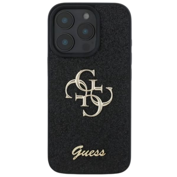 Guess GUHCP16XHG4SGK iPhone 16 Pro Max 6.9" czarny/black hardcase Fixed Glitter Big 4G