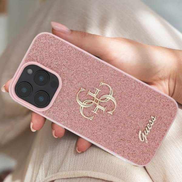 Guess GUHCP16MHG4SGD iPhone 16 Plus 6.7" złoty/gold hardcase Fixed Glitter Big 4G