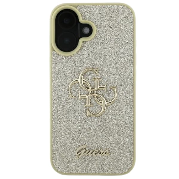 Guess GUHCP16MHG4SGD iPhone 16 Plus 6.7" złoty/gold hardcase Fixed Glitter Big 4G