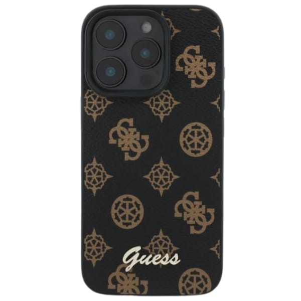 Guess GUHMP16LPGPYSK iPhone 16 Pro 6.3" czarny/black hardcase Peony Script MagSafe