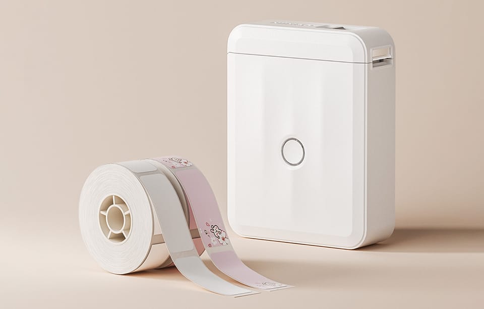 Drukarka etykiet NIIMBOT D110M przenośna (biała)