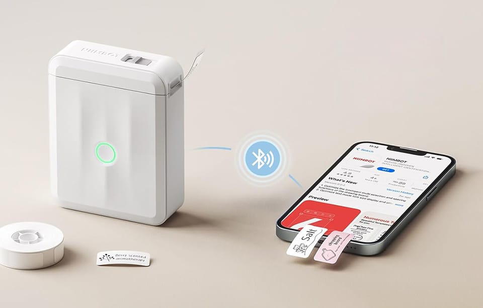 Drukarka etykiet NIIMBOT D110M przenośna (biała)