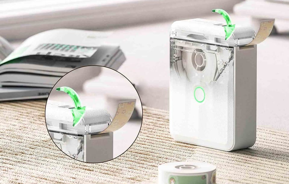 Drukarka etykiet NIIMBOT D110M przenośna (biała)