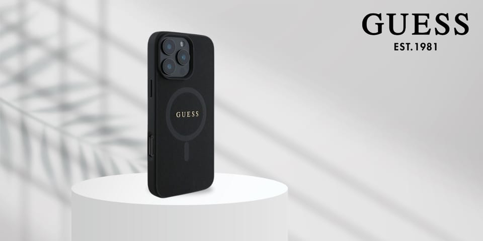 Guess GUHMP16LPSAHMCK iPhone 16 Pro 6.3" czarny/black hardcase Saffiano Classic Logo MagSafe
