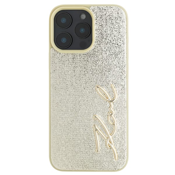 Karl Lagerfeld KLHCP16LPFMFBKMD iPhone16 Pro 6.3" złoty/gold hardcase Metal Signature
