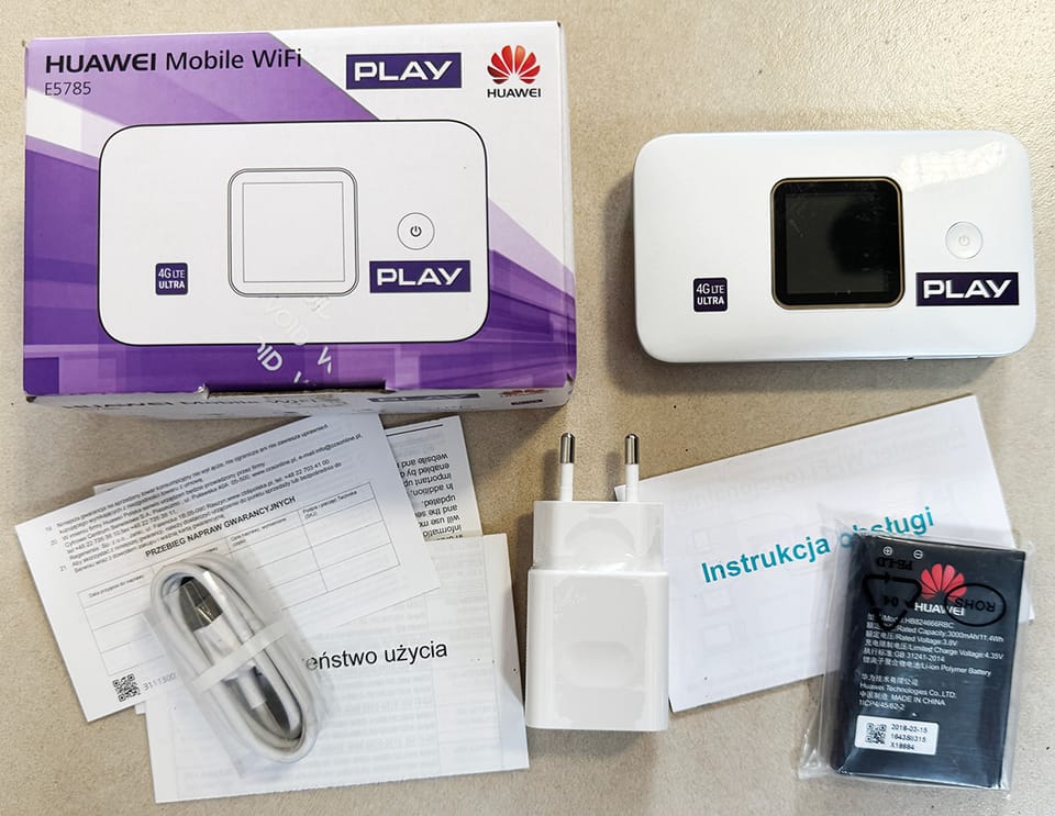 Ruter LTE Huawei E5782 Modem na kartę SIM Wifi 2,4/5GHz
