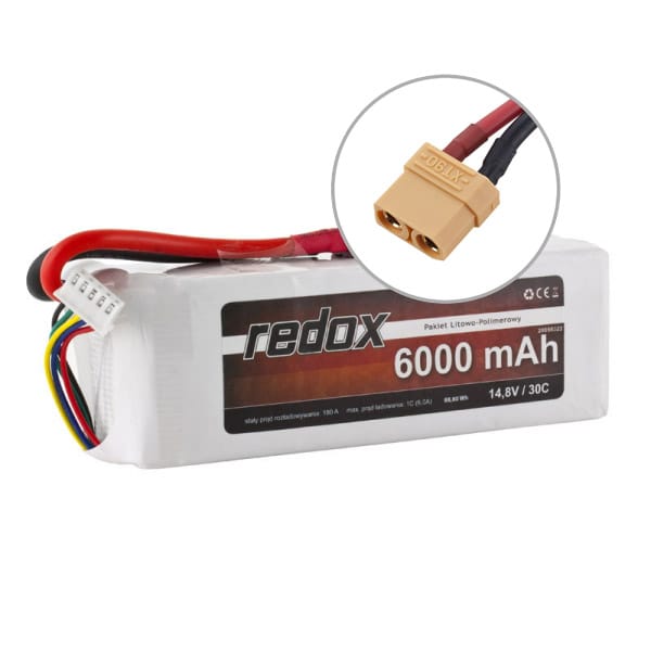 Akumulator Redox 6000 mAh 14,8V 30C - Pakiet LiPo