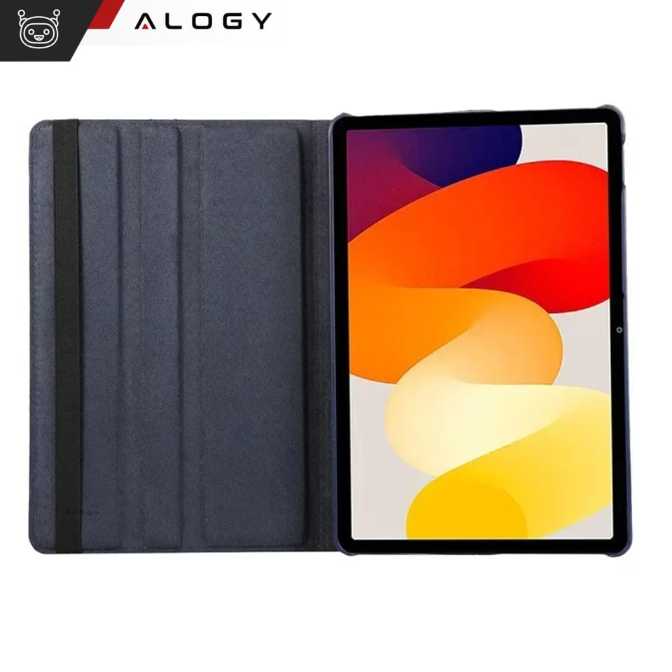 Etui 360 do Lenovo Tab M11 10.95" TB330FU / TB330XU / TB331FC obrotowe pokrowiec obudowa z klapką na tablet Case Alogy Granatowe