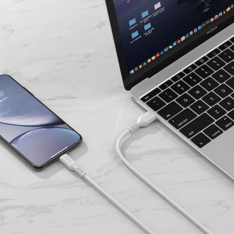 Kabel 1m 3A (USB - iPhone Lightning) Ładowanie i Transfer Danych Jokade Zhizun (JA010) biały