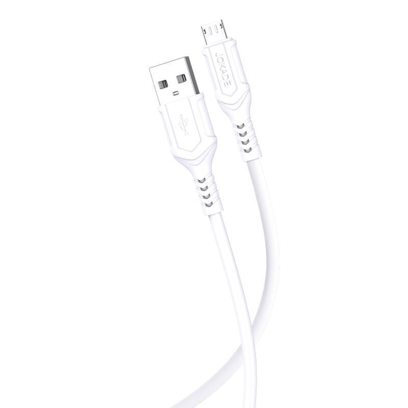 Kabel 1m 3A (USB - microUSB) Ładowanie i Transfer Danych Jokade Zhizun (JA010) biały