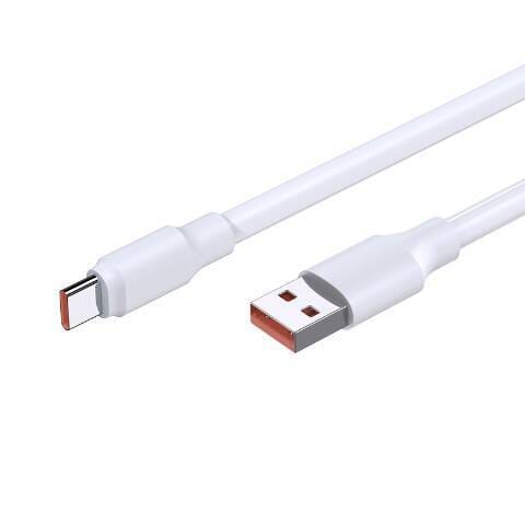 Kabel 1m 6A (USB - USB-C) Ładowanie i Transfer Danych Jokade Lifan Fast Charge (JA018) biały