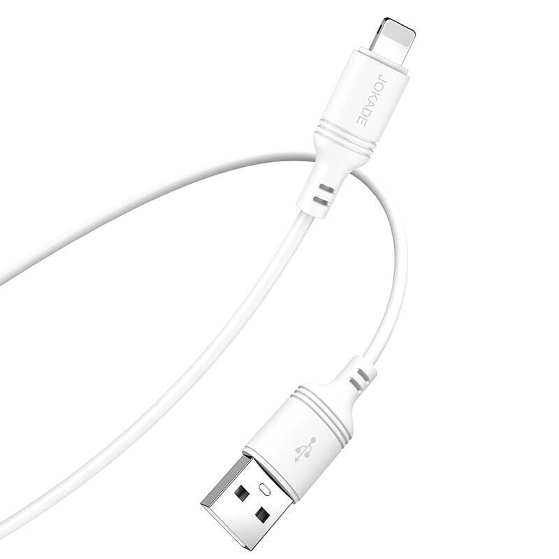 Kabel 2m 3A (USB - iPhone Lightning) Ładowanie i Transfer Danych Jokade Bohao (JA007) biały