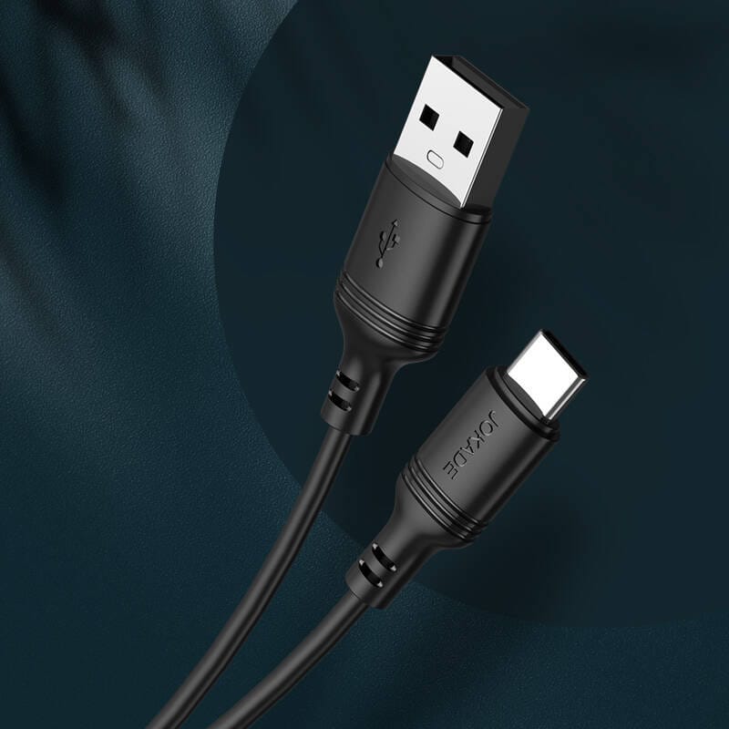 Kabel 2m 3A (USB - USB-C) Ładowanie i Transfer Danych Jokade Bohao (JA007) czarny