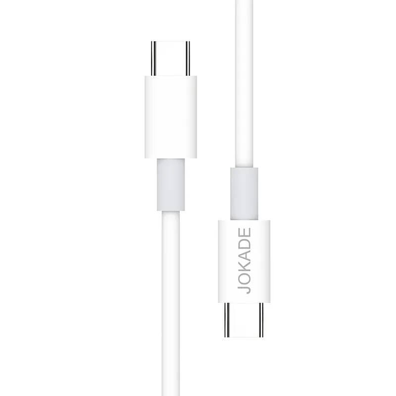 Kabel 1m PD60W (USB-C - USB-C) Ładowanie i Transfer Danych Jokade Qingya (JA016) biały