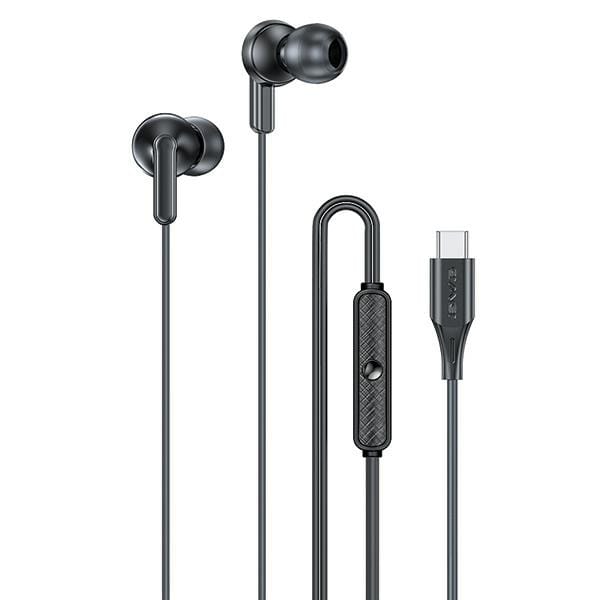 AWEI słuchawki stereo PC-25T USB-Cczarny/black
